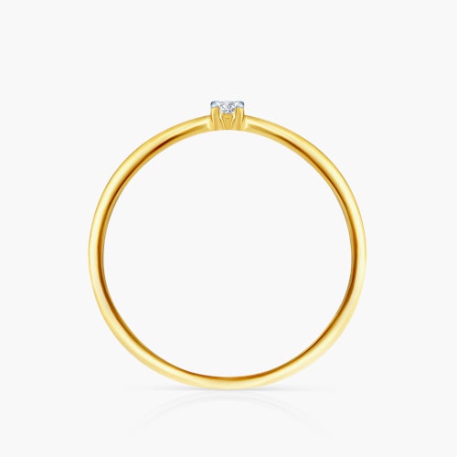 Pierścionek zaręczynowy SAVICKI: złoty, diament